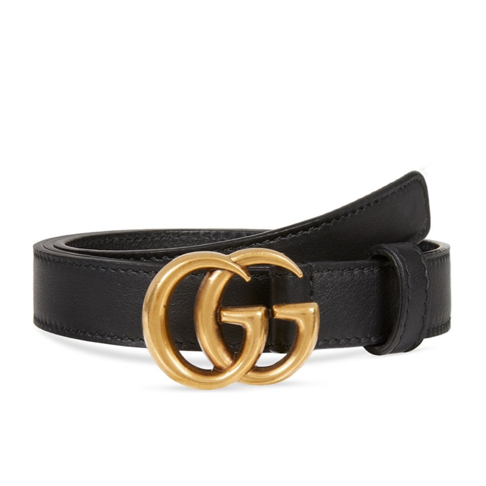 Women’s Black Gucci Marmont Belt